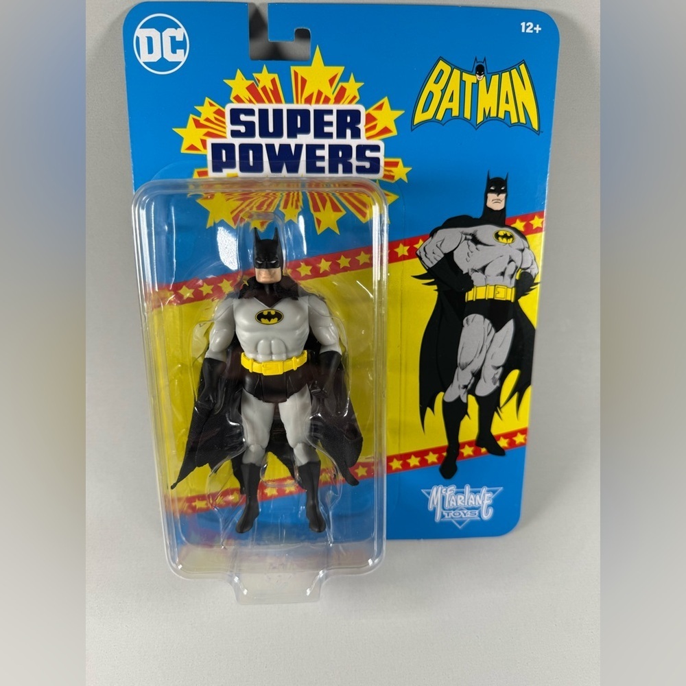New McFarlane DC Super Powers Batman (Black and Grey)